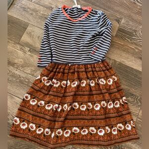 Matilda Jane 3/4 sleeve stripe and floral dress XS